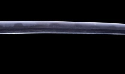 Antique Japanese Katana Sword with Toran Hamon and Cherry-Blossom Iron Tsuba — Osaka Shintō