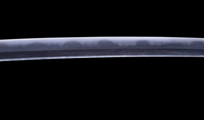 Antique Japanese Katana Sword with Toran Hamon and Cherry-Blossom Iron Tsuba — Osaka Shintō
