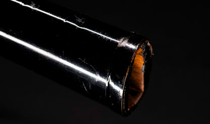 Antique Japanese Katana Sword with Floral Iron Sukashi Tsuba, Edo Period Mumei Blade