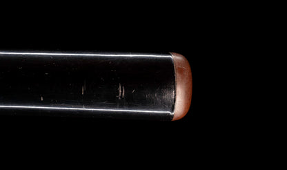 Antique Japanese Katana Sword with Floral Iron Sukashi Tsuba, Edo Period Mumei Blade