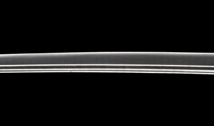 Antique Japanese Katana Sword with Floral Iron Sukashi Tsuba, Edo Period Mumei Blade