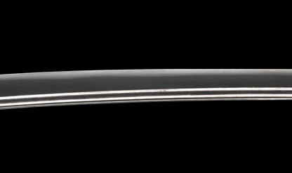 Antique Japanese Katana Sword with Floral Iron Sukashi Tsuba, Edo Period Mumei Blade