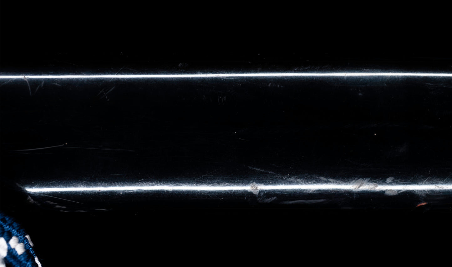 Antique Japanese Katana Sword with Gold-Inlaid Iron Tsuba, Attributed to Chikuzen Nobukuni — NBTHK Hozon