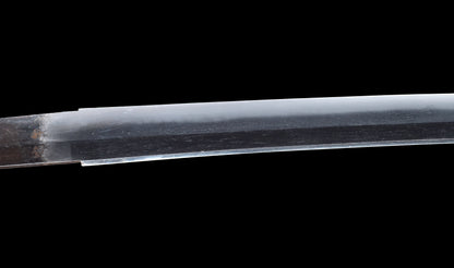 Antique Japanese Katana Sword with Gold-Inlaid Iron Tsuba, Attributed to Chikuzen Nobukuni — NBTHK Hozon