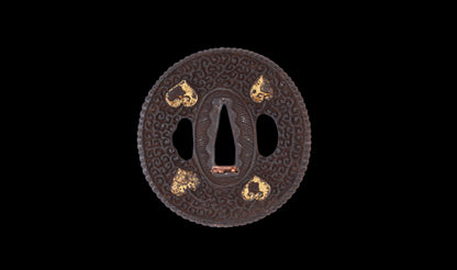 Katana Giapponese Antico con Tsuba Karakusa, firmato Chōshū Fujiwara Kiyoshige — NBTHK Hozon