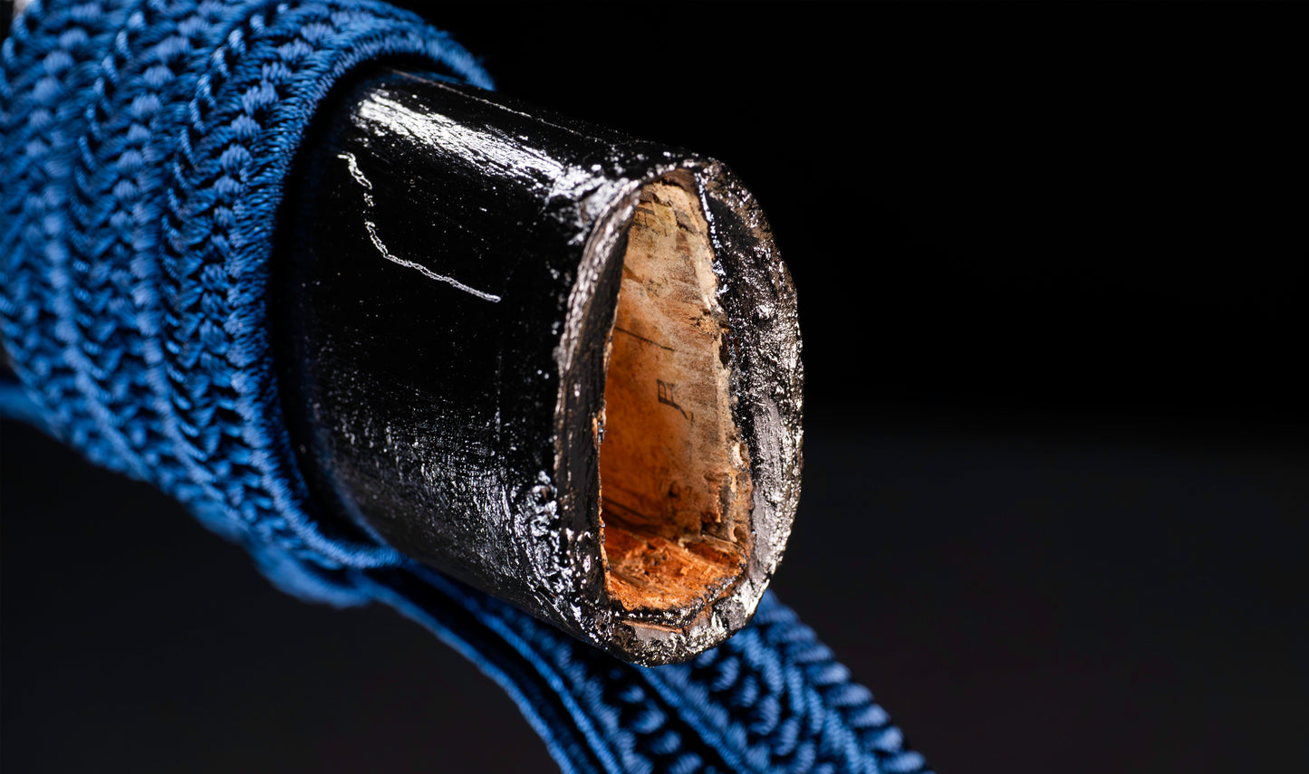 Katana Giapponese Antico con Tsuba Karakusa, firmato Chōshū Fujiwara Kiyoshige — NBTHK Hozon