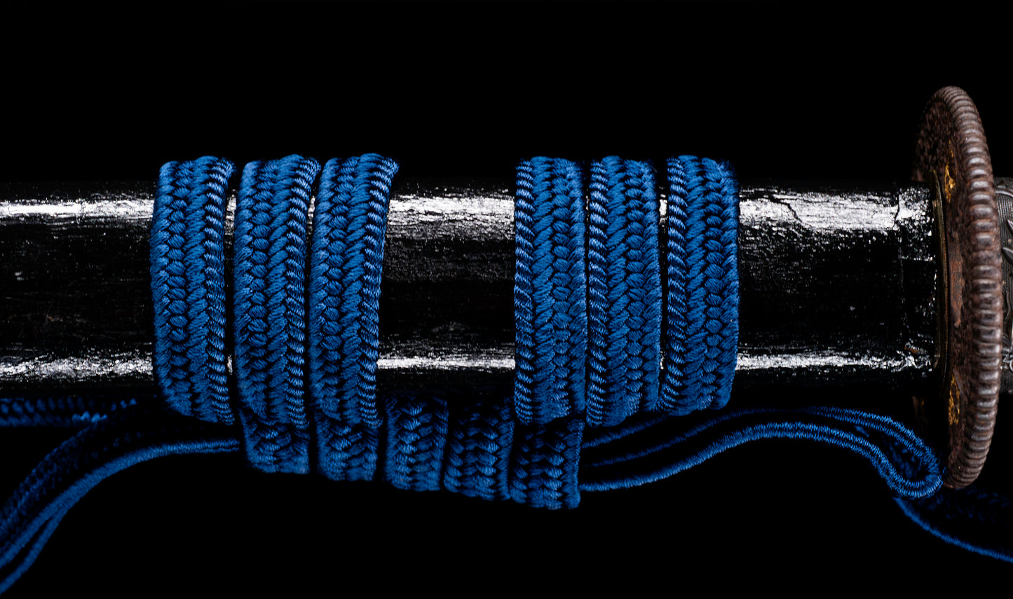 Katana Giapponese Antico con Tsuba Karakusa, firmato Chōshū Fujiwara Kiyoshige — NBTHK Hozon