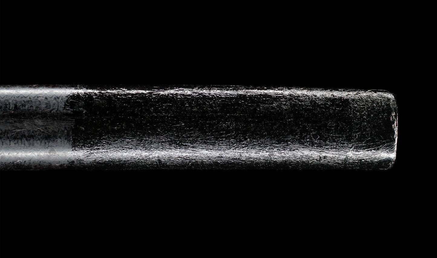 Katana Giapponese Antico con Tsuba Karakusa, firmato Chōshū Fujiwara Kiyoshige — NBTHK Hozon