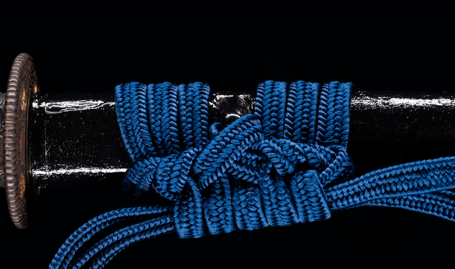 Katana Giapponese Antico con Tsuba Karakusa, firmato Chōshū Fujiwara Kiyoshige — NBTHK Hozon