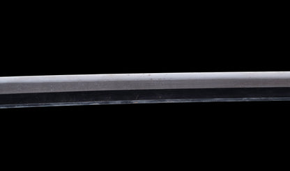 Katana Giapponese Antico con Tsuba Karakusa, firmato Chōshū Fujiwara Kiyoshige — NBTHK Hozon