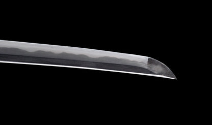 Japanese Gendaitō Katana Sword with Iron Sukashi Tsuba and Feather Menuki, by Kazunori, Dated 1942