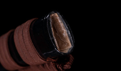 Japanese Gendaitō Katana Sword with Iron Sukashi Tsuba and Feather Menuki, by Kazunori, Dated 1942
