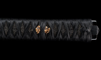 Antique Japanese Katana Sword with Gold Shishi Menuki and Iron Tsuba, Attributed to Sue-Seki — NBTHK Hozon