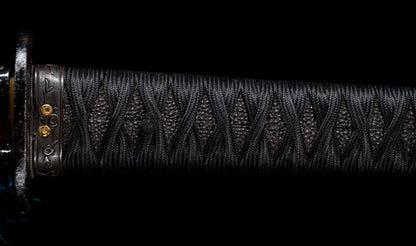 Antique Japanese Katana Sword with Gold Shishi Menuki and Iron Tsuba, Attributed to Sue-Seki — NBTHK Hozon