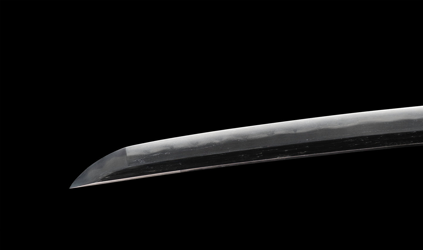 Antique Japanese Katana Sword with Gold Shishi Menuki and Iron Tsuba, Attributed to Sue-Seki — NBTHK Hozon