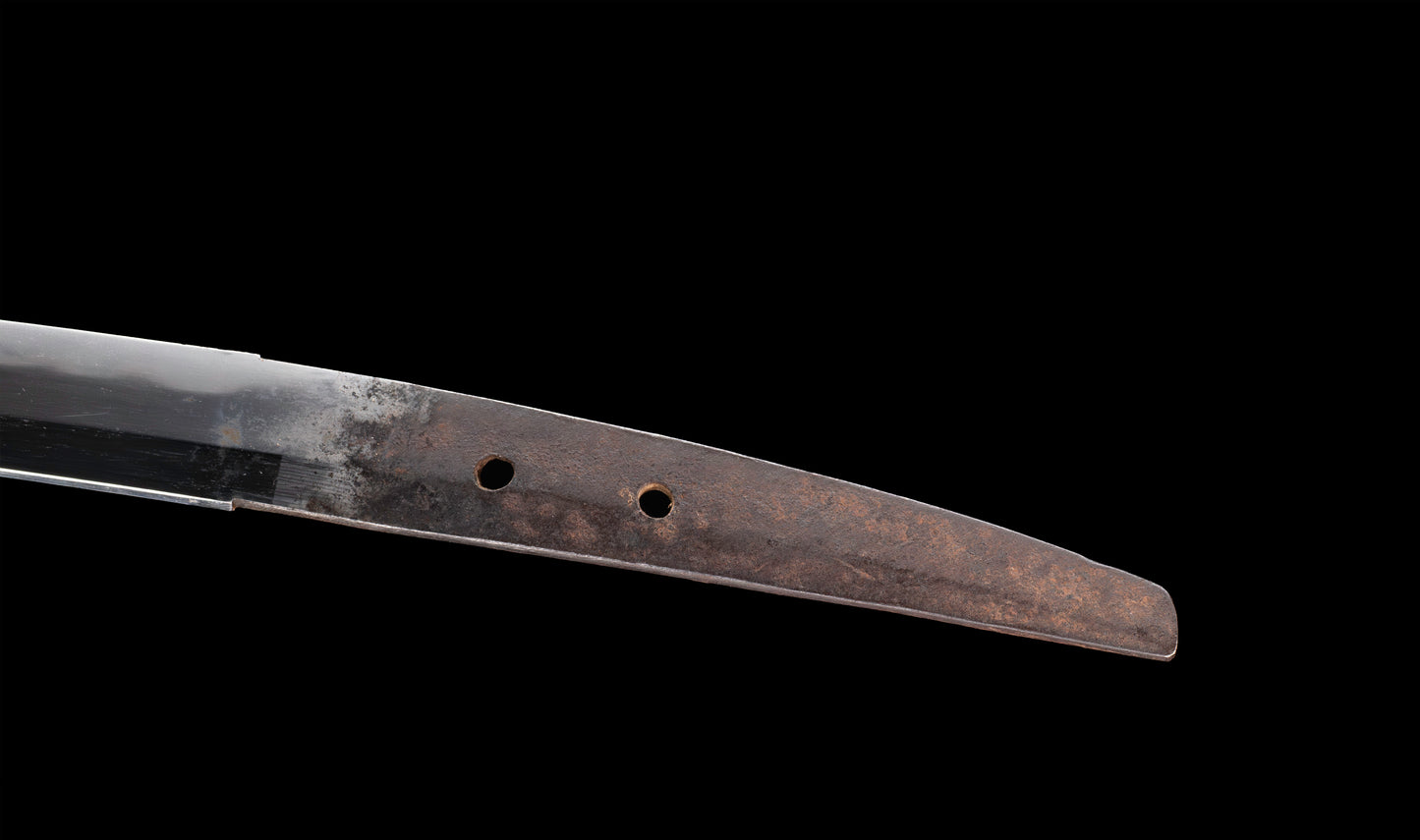 Antique Japanese Katana Sword with Gold Shishi Menuki and Iron Tsuba, Attributed to Sue-Seki — NBTHK Hozon