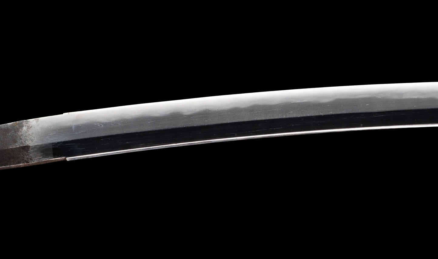 Antique Japanese Katana Sword with Gold Shishi Menuki and Iron Tsuba, Attributed to Sue-Seki — NBTHK Hozon