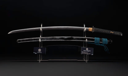 Antique Japanese Katana Sword with Gold Shishi Menuki and Iron Tsuba, Attributed to Sue-Seki — NBTHK Hozon