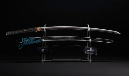 Antique Japanese Katana Sword with Gold Shishi Menuki and Iron Tsuba, Attributed to Sue-Seki — NBTHK Hozon