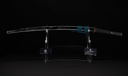 Antique Japanese Katana Sword with Gold Shishi Menuki and Iron Tsuba, Attributed to Sue-Seki — NBTHK Hozon