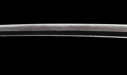 Antique Japanese Katana Sword with Handachi Koshirae and Gold-Inlaid Iron Tsuba, Mumei
