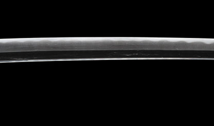Antique Japanese Katana Sword with Handachi Koshirae and Gold-Inlaid Iron Tsuba, Mumei