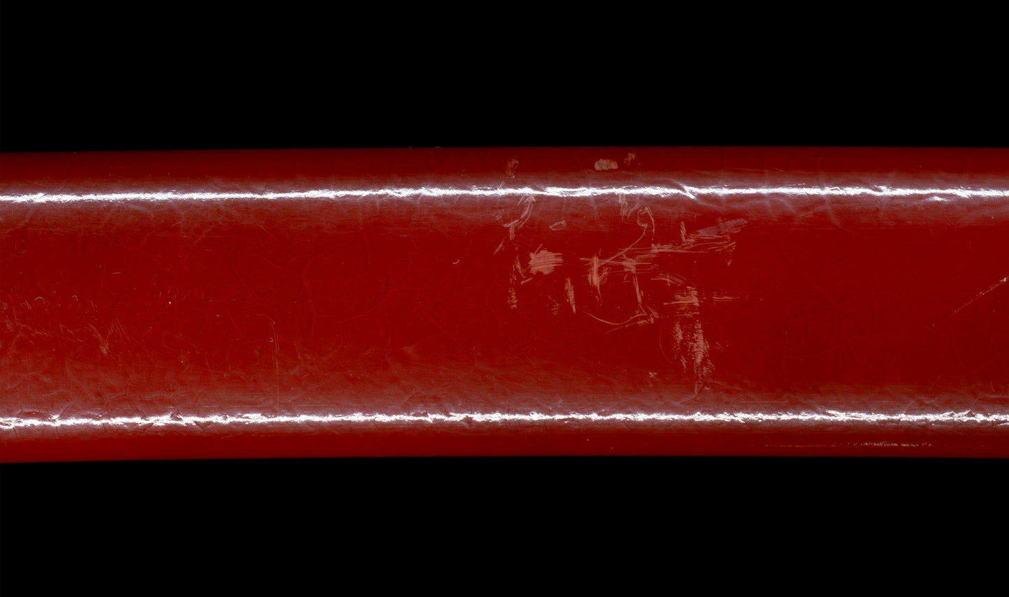 Antique Japanese Katana Sword signed Tsunahiro with Gold Dragon Menuki, Russet Lacquer Saya - NBTHK Hozon