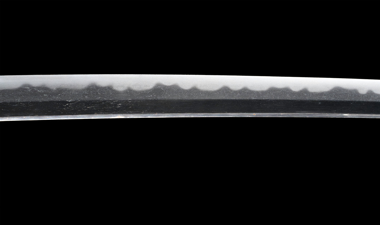 Antique Japanese Katana Sword signed Tsunahiro with Gold Dragon Menuki, Russet Lacquer Saya - NBTHK Hozon