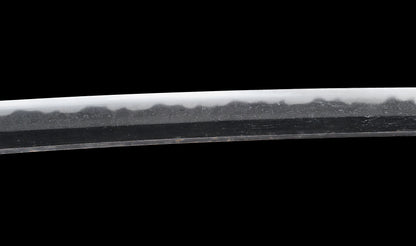 Antique Japanese Katana Sword signed Tsunahiro with Gold Dragon Menuki, Russet Lacquer Saya - NBTHK Hozon