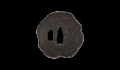 Katana antique japonais par Tanba-no-kami Terukado avec saya à laque dorée, tsuba en fer mokkō et hamon notare - NBTHK Hozon