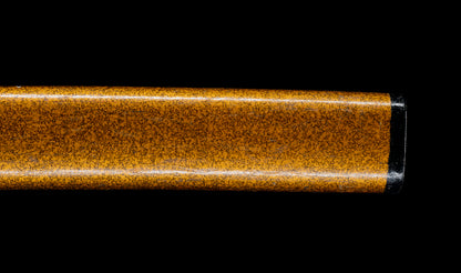 Katana antique japonais par Tanba-no-kami Terukado avec saya à laque dorée, tsuba en fer mokkō et hamon notare - NBTHK Hozon