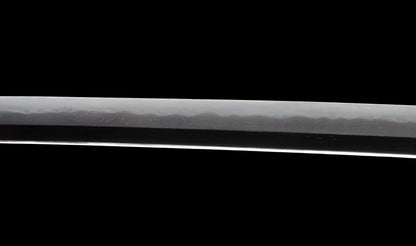 Katana antique japonais par Tanba-no-kami Terukado avec saya à laque dorée, tsuba en fer mokkō et hamon notare - NBTHK Hozon
