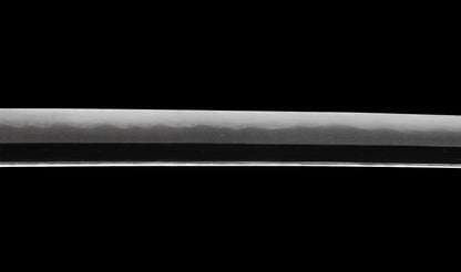 Katana antique japonais par Tanba-no-kami Terukado avec saya à laque dorée, tsuba en fer mokkō et hamon notare - NBTHK Hozon