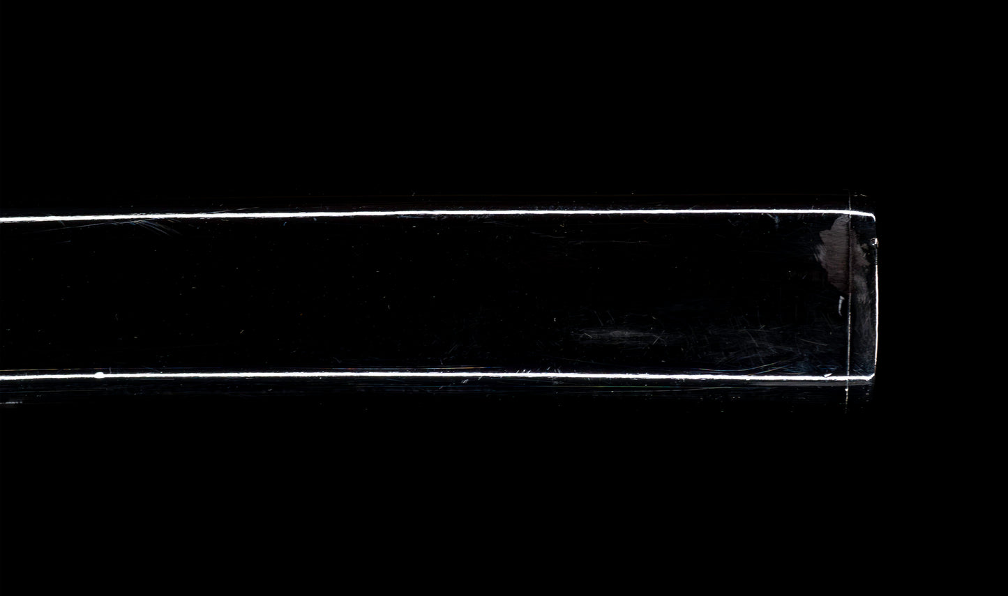 Katana japonais antique, signé Jumyo à lame ubu avec koshirae noir roiro - NBTHK Hozon