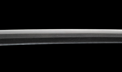 Katana japonais antique, signé Jumyo à lame ubu avec koshirae noir roiro - NBTHK Hozon