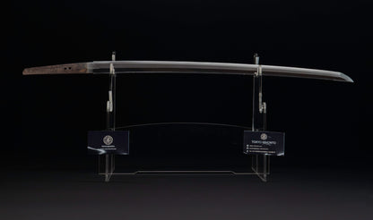 Katana japonais antique, signé Jumyo à lame ubu avec koshirae noir roiro - NBTHK Hozon