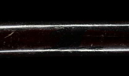 Antiguo katana japonés con hamon gunome, tsuba de hierro namban y menuki karashishi dorados atribuido a Taira Takada - NBTHK Hozon