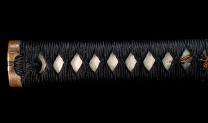Antique Japanese Katana Sword attributed to the Fujiwara Takada School with Long 76 cm Nagasa, Suguha Hamon and Dragon Menuki - NBTHK Hozon