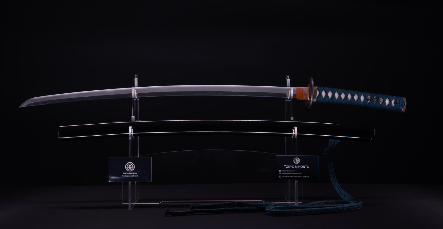 Antique Japanese Katana Sword with Sea Inspired Koshirae