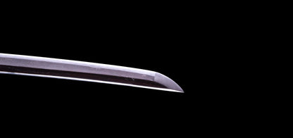 Épée Katana japonaise antique avec rainure laquée rouge 