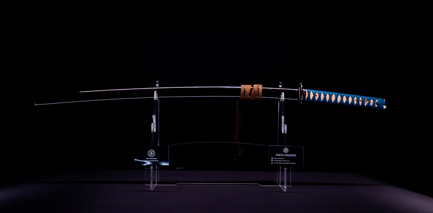 Épée Katana japonaise antique signée ōshū Takata ju Fujiwara Yoshiyuki - Hozon 