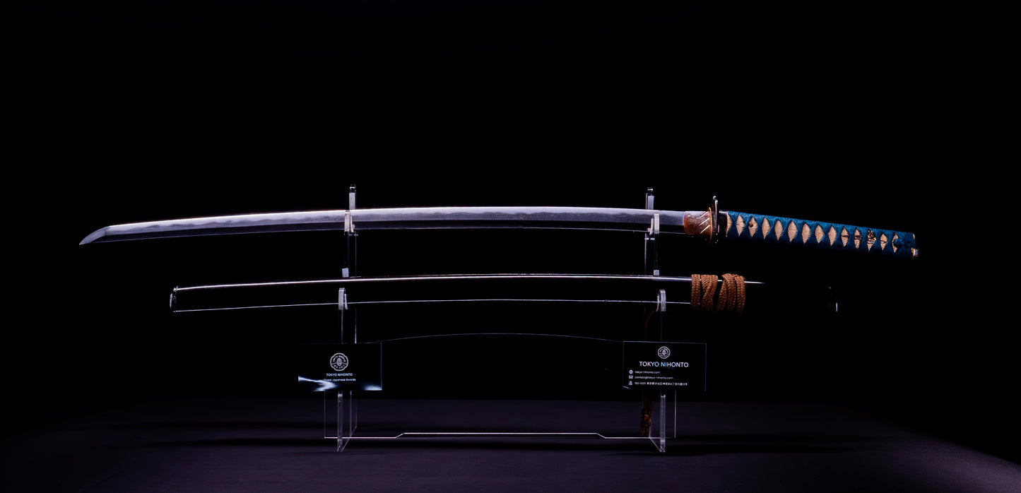 Épée Katana japonaise antique signée ōshū Takata ju Fujiwara Yoshiyuki - Hozon 
