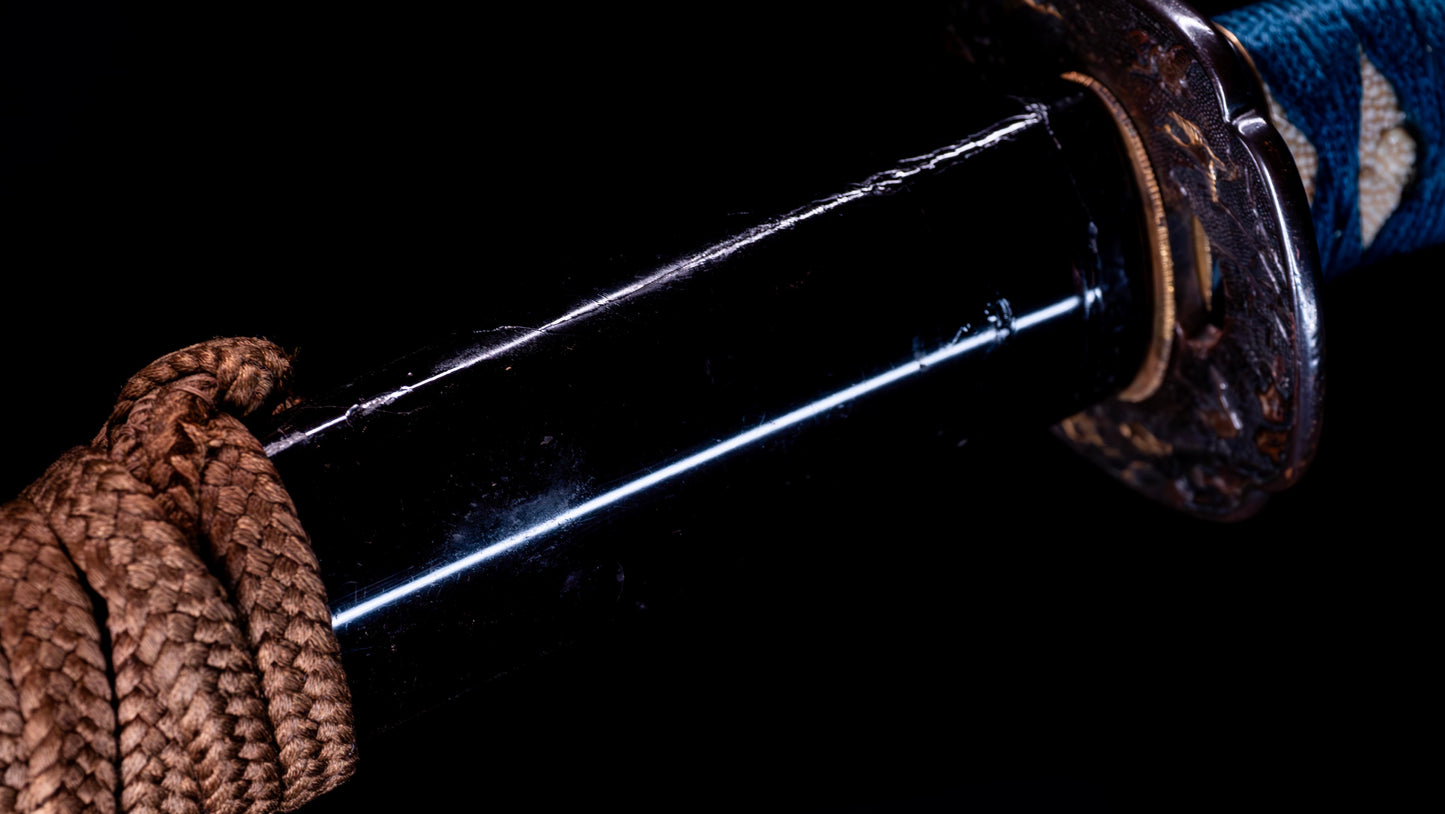 Épée Katana japonaise antique signée ōshū Takata ju Fujiwara Yoshiyuki - Hozon 