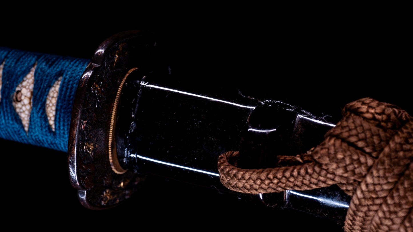 Épée Katana japonaise antique signée ōshū Takata ju Fujiwara Yoshiyuki - Hozon 