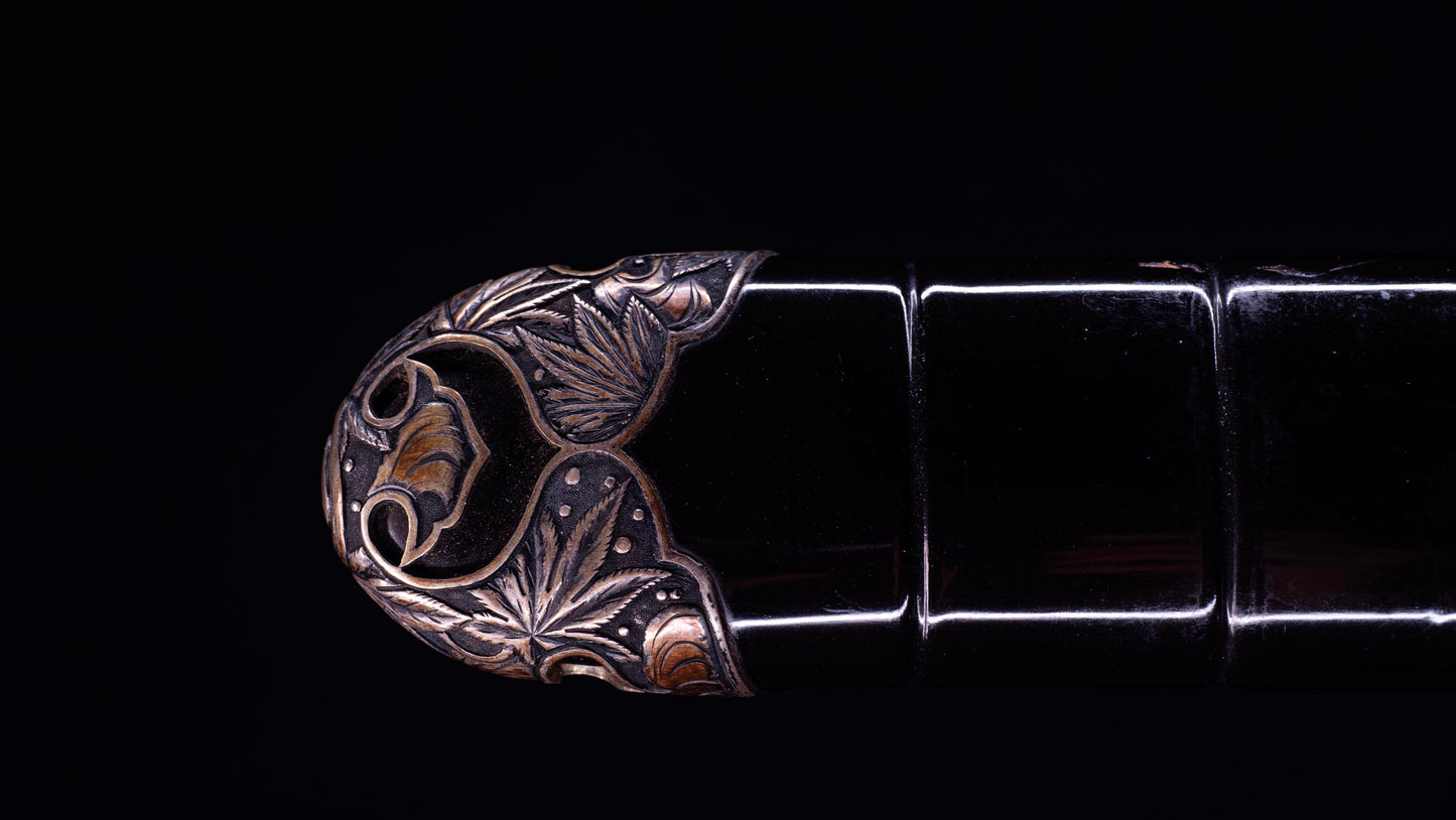 Antique Japanese Katana Sword Inro Kizami Saya, Edo Period