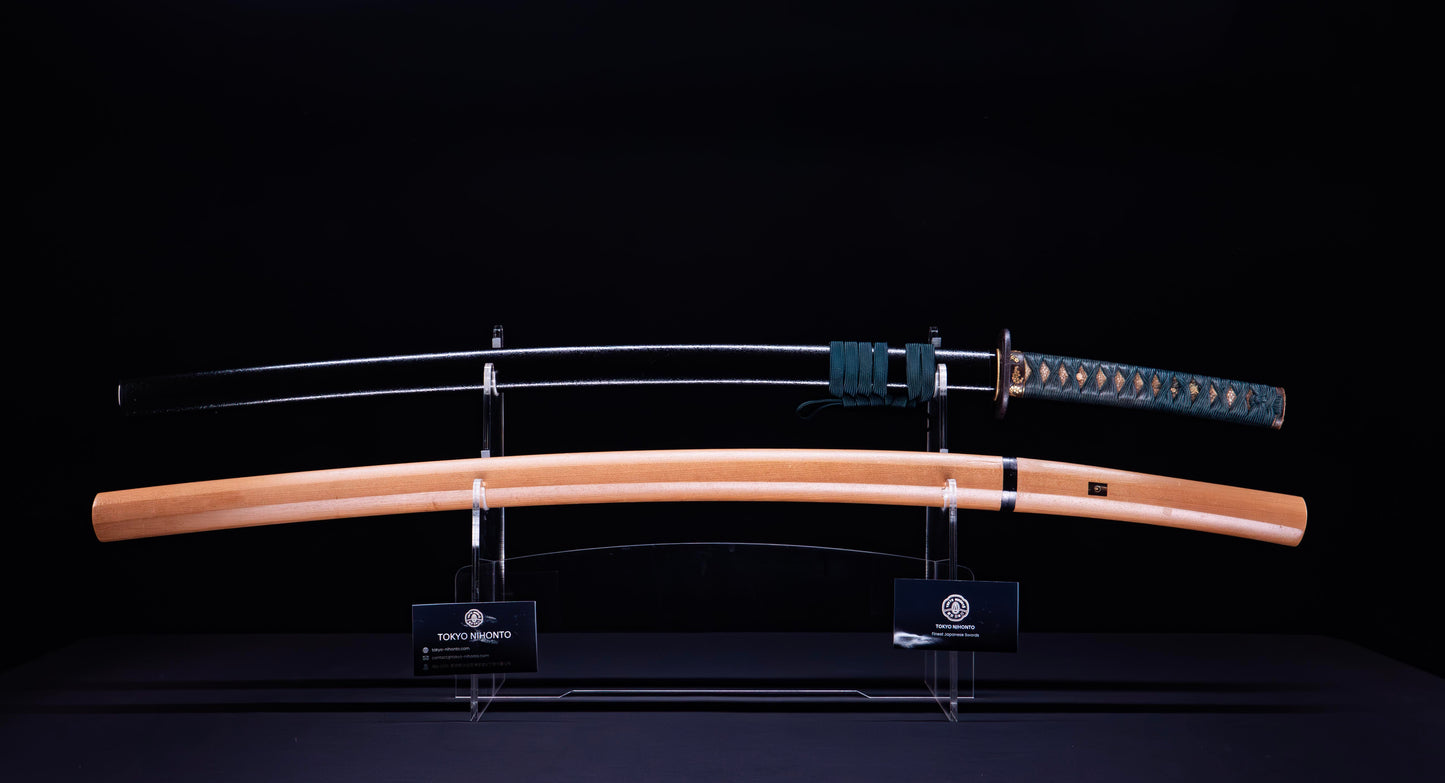 Antique Japanese Katana Rounded Kakugata Tsuba - Late Muromachi