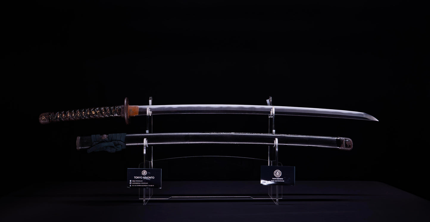 Antique Japanese Katana Sword by Takada Munekage - Late Muromachi - Double HOZON