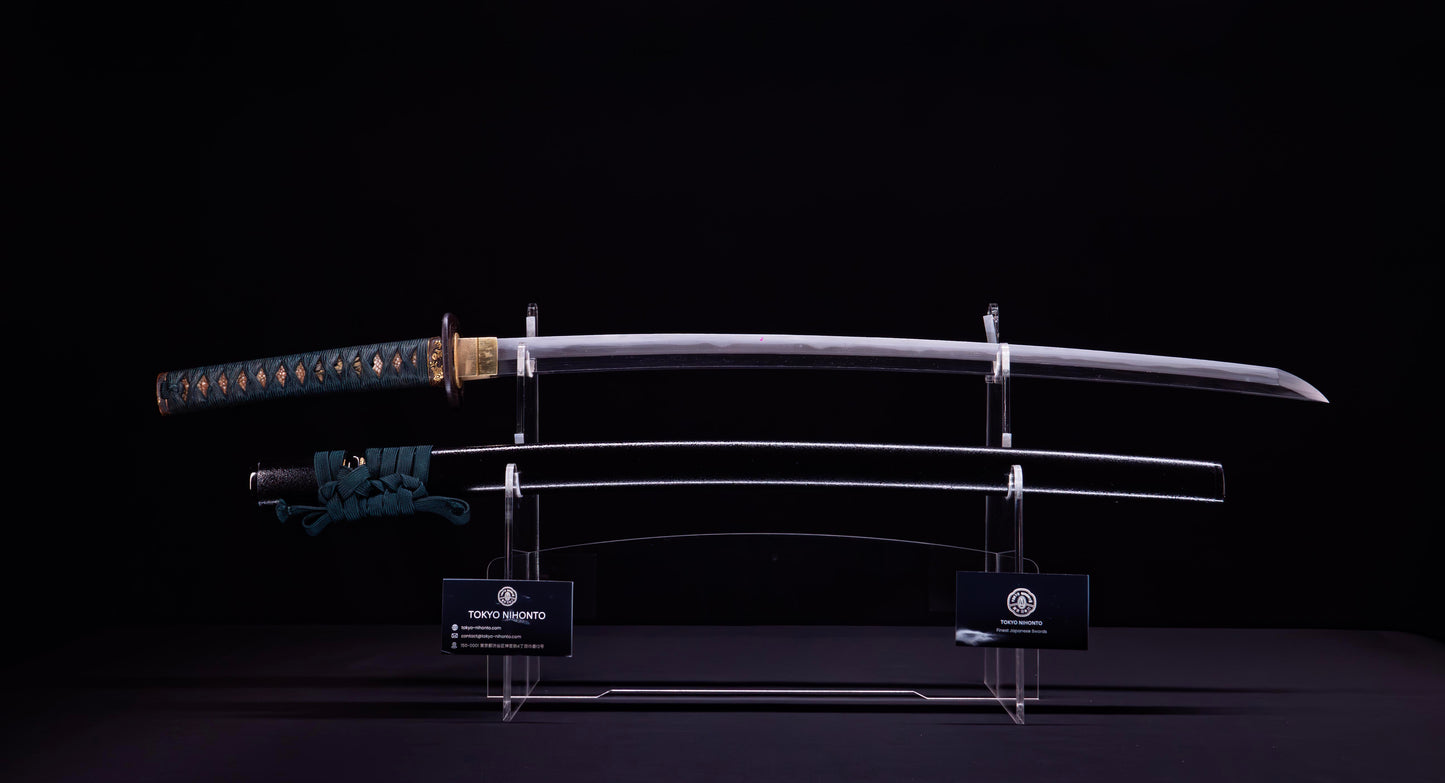 Antique Japanese Katana Rounded Kakugata Tsuba - Late Muromachi