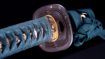 Antique Japanese Katana Rounded Kakugata Tsuba - Late Muromachi