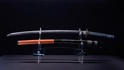 Antique Japanese Katana Sword with Iron Sukashi & Koshirae